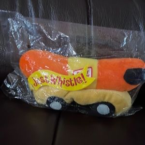 Oscar Mayer cloth Just Whistle wiener wagon.